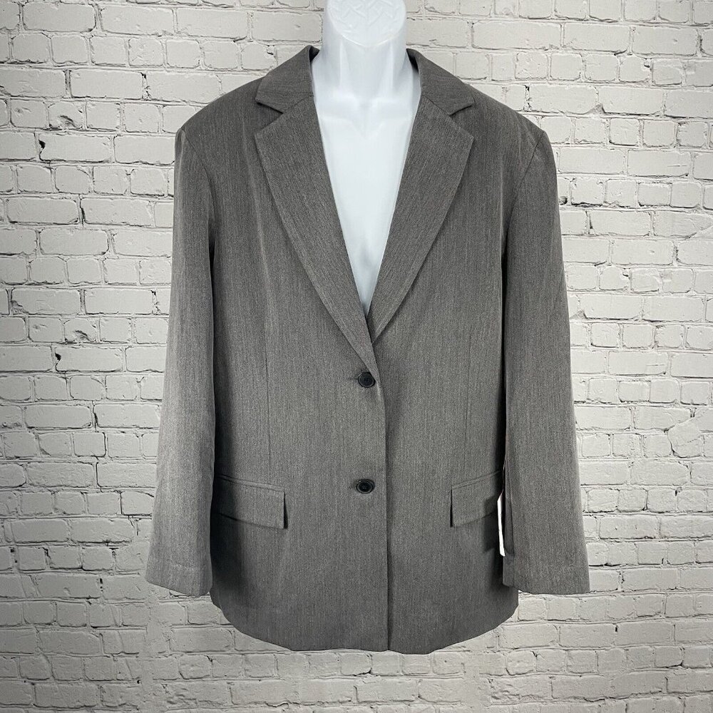 NWOT ASOS Design Grey Lightweight Easy Care Sports Coat Blazer Size Large L